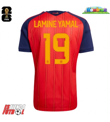 España Lamine Yamal #19 Primera Equipación Mundial 2026 Manga Corta España Lamine Yamal #19 Primera Equipación Mundial 2026 Manga Corta